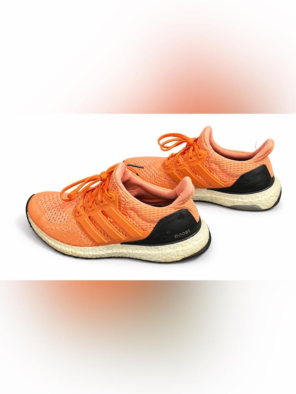 Adidas Ultra Boost 1.0 Coral Orange Running Shoes – Men's Size 8 – Pre-Owned